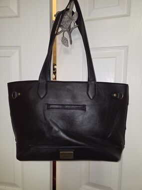 Frye & Co Black Leather Tote Bag